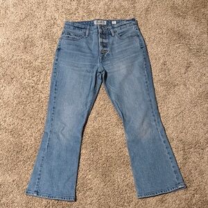 Lucky Brand Blue Bridgette Cropped Flare Ankle Jeans